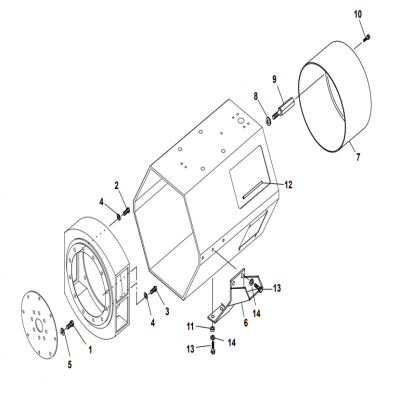 Generator Mounting“40MDDCA,”“55MDDCB ,”“65MDDCC,”“80MDDCD,”“99MDDCE,”“40MDDCF,”“50MDDCG,”“65MDDCH,”&ldqu