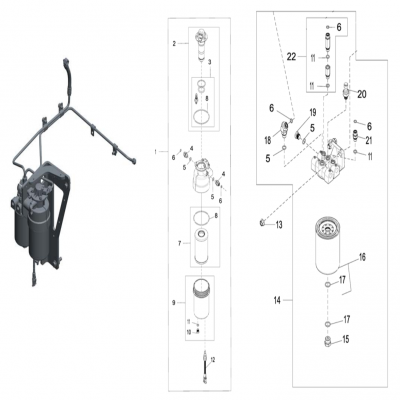 Group 81: Primary Fuel Filter, continued Variation 81BN, 81D2 Optional Agency Approval Installed Items. See Accessories Section for additional parts. 組81：燃油初級(jí)濾清器，續(xù)變81BN，81D2可選機(jī)構(gòu)批準(zhǔn)安裝項(xiàng)目。有關(guān)其他部件，請(qǐng)參見(jiàn)附件一節(jié)。&